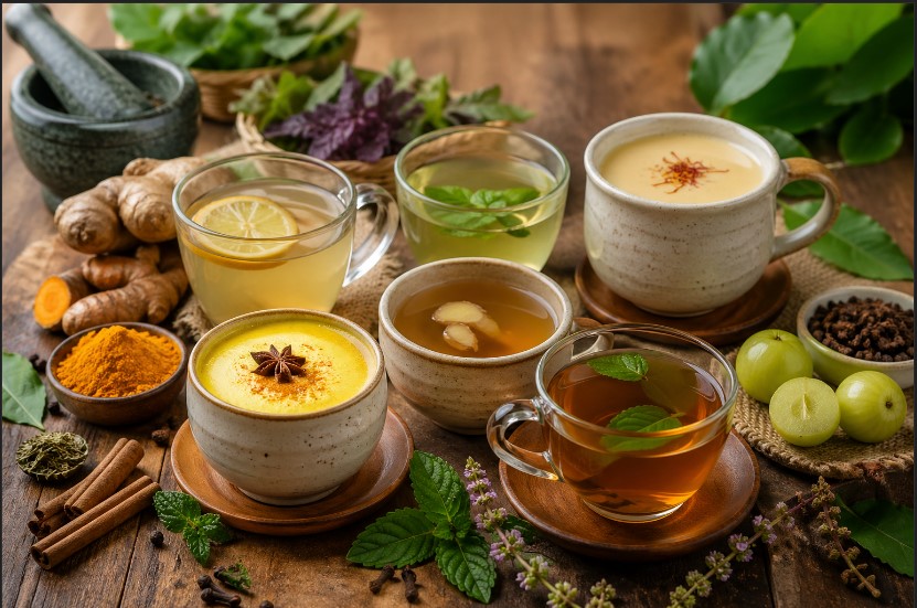 Natural Ayurvedic Immunity Booster Drinks You Can Make at Home