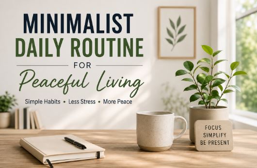 Minimalist Daily Routine for Peaceful Living Guide by Morningsun